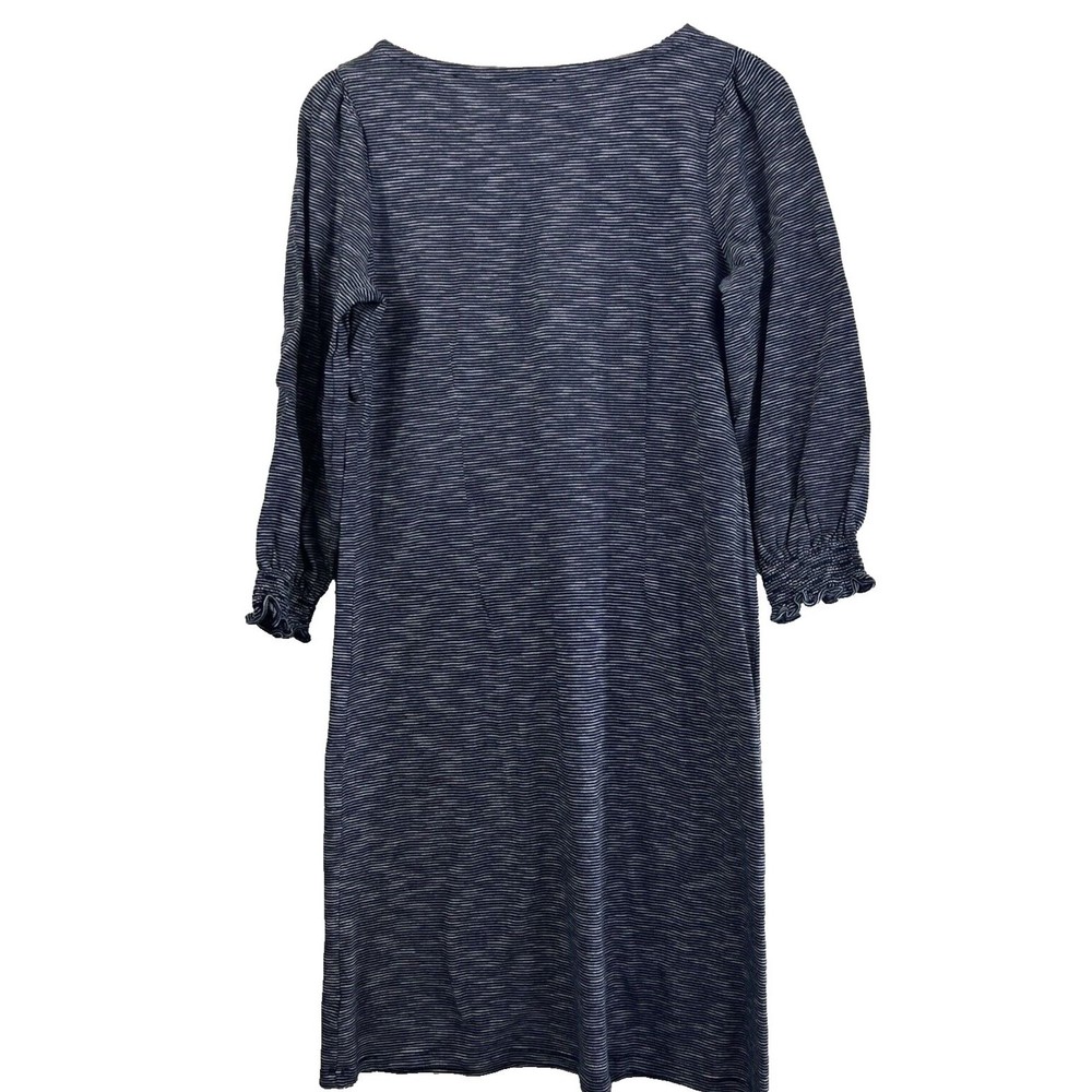 Talbots Dress Women's Blue White Striped 3/4 Sleeve Size Medium - Picture 3 of 11